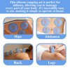 Silicone Squeeze Cupping Set, 12 Pack 2 Sizes Vacuum Suction