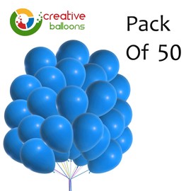 Blue Balloons 50 Pack 12inch Light Blue Balloons Happy Birthday Balloons for Kids Birthday Weddings Anniversary Graduation Blue Theme Party Decorations