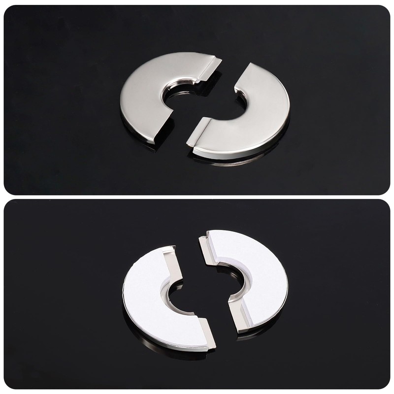 BathAce Shower Arm Flange, Stainless Steel Replacement Wall Split Flange/Escutcheon
