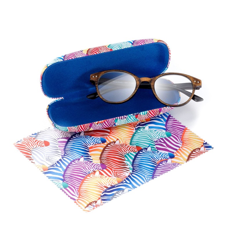 FEFI - Hard Case for Glasses with Matching Microfibre Cloth,