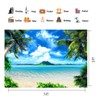 CHAIYA 7x5ft Summer Beach Theme Backdrop Hawaii Beach Backdrop Tropical