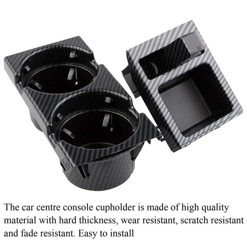 MangWany Drink Holder Centre Console Carbon for 3 Series E46