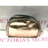 Victoria's Secret Rose Gold Clear Jelly Cosmetic Bag Trio Set