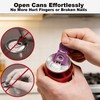 PureSphere 6 Pack Ring Pull Can Openers, Plastic, Random Multicolour
