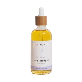 Butt Naked Body Lavender Face Cleanser + Body Oil, 90ml