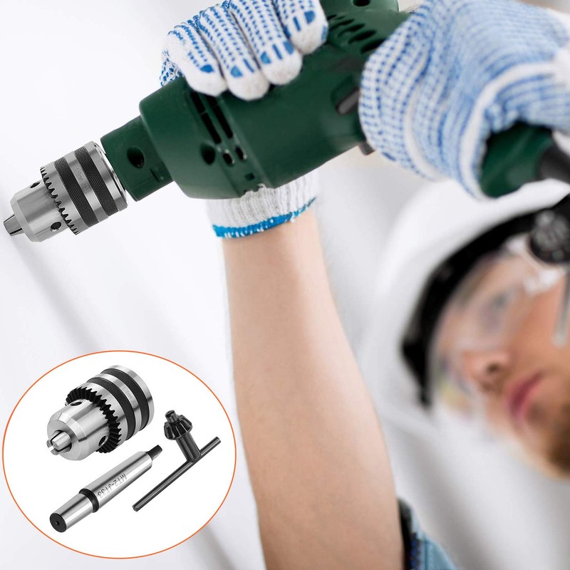 CBTONE 1/32"- 5/8" Heavy Duty Drill Chuck with Chuck Key