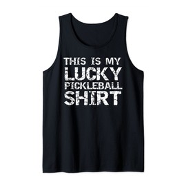 Pickle Ball Apparel Quote This is My Lucky Pickleball Shirt Tank Top