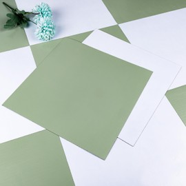 Alow Peel and Stick Floor Tile Waterproof, 30pcs Light Green Vinyl Flooring Easy to use, Peel and Stick Flooring Suit for Bathroom,Kitchen,Toilet(12inX12in)