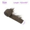 DMiotech 2"x60" Dark Brown Faux Fur Fabric for Crafts, Fluffy