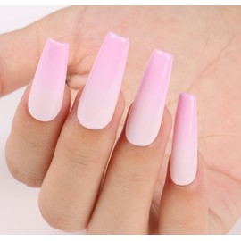 AIMEILI Soak Off U V LED Hema Free Milky Pink Gel Nail Polish Cruelty Free Vegan Nail Gel - Gardenia Jasminoides Ellis (118) 10ml
