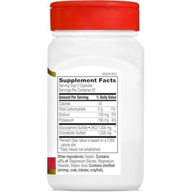 21st Century Glucosamine Chondroitin 500/400mg - Double Strength, cp 60 Count