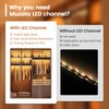 Muzata 6Pack 3.3FT/1M LED Channel Aluminum U Shape Silver LED
