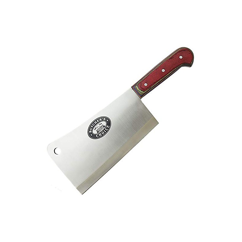 10 inchWooden Handle Meat Cleaver with Full Tang Blade