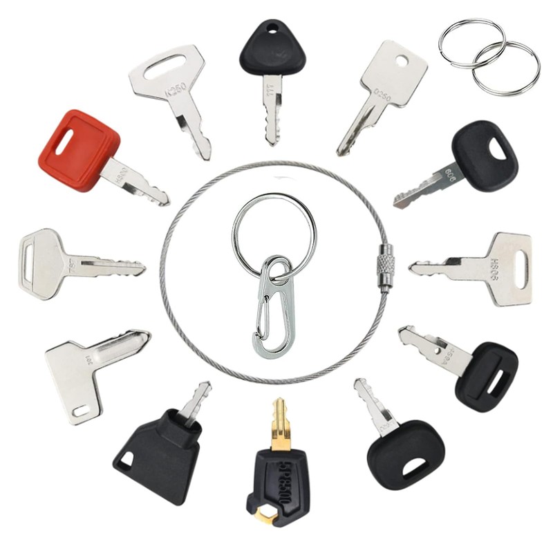 Tadpolez 18 Piece Universal Engine Ignition Key Set, Ignition Key