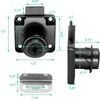 Jiozermi 2 Packs Drawer Lock with Keys, Desktop Lock with