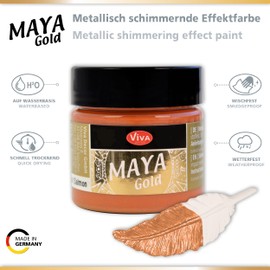 Viva Decor 50 ml Maya Gold Paint, Silver