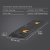 SucceBuy 3-Inch Rubber Threshold Ramp, 35.5 x 18 In Non-Slip