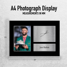 HWC Trading A4 Jon Rahm Gifts Printed Signed Autograph Picture for Golf Memorabilia Fans - A4