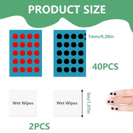 Edksegjcsous Replacement Mouse Skates Feet - 2 Sets of Universal Dot Mouse Feet, Rounded Edges for Enhanced Gaming Precision, Gaming Mouse Feet Replacement Skates for Smooth Glide