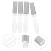 WOONEKY 4pcs Foot Care Tools Transparent Callus Removers Exfoliators for