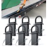 Aupar 5/8" Heavy-Duty Stake Pocket D Rings with Anti-Loss Cord