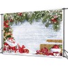 CYLYH 7x5FT Christmas Backdrop for Photography Winter Christmas Rustic Wood