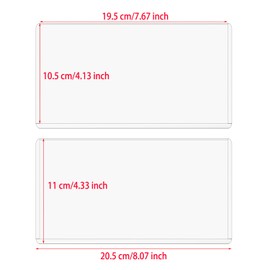 ONLYKXY Clear Plastic Dollar Bill Top-Load Display Protector Holder Sleeves Money Organizer Pockets Currency Album Banknotes Collecting Storage Saving Envelopes Bag Boxes for Card Coin,7.6x4in (10)