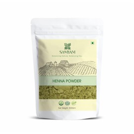 SAMYAM Pure Henna Powder - 500g Pack | Natural Hair Color, Triple Sifted Rajasthani Henna, PPD Free