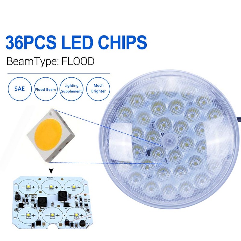 Handxen PAR46 LED Sealed Beam Flood Light 36W 2500LM 6000K