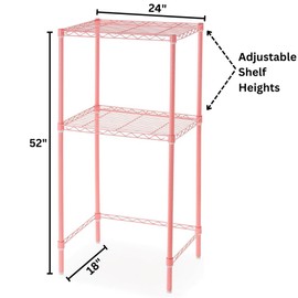 DormCo The Mini Shelf Supreme - Suprima® Adjustable Shelving - Pink