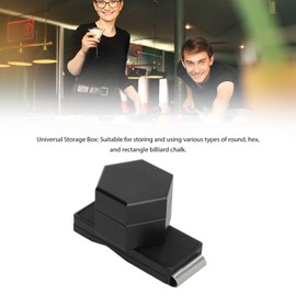 Luocute Magnetic Chalk Holder with Clip, Aluminium Compact Silent Billiards Pool Accessories, Suitable for Round Hex Rectangle Chalk