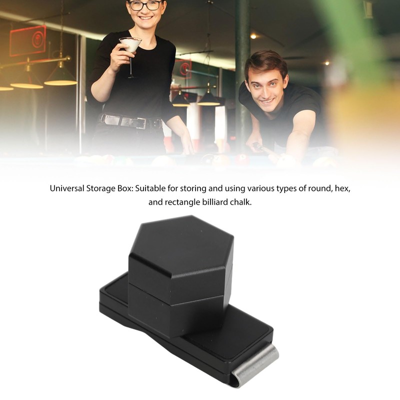 Luocute Magnetic Chalk Holder with Clip, Aluminium Compact Silent Billiards
