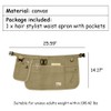 EHERDM Canvas 9 Pockets Waist Apron Adjustable Hair Tools Organizer