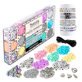 Fashion Angels Tell Your Story Alphabet Bead Bracelet Making Activity Kit with Over 1,500 Beads and Super Cute Bead Organizer Case That Makes Over 30 Bracelets, Ages 8 and Up