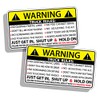 Funny Truck Safety Warning Rules Sticker Adhesive Vinyl Window Graphic