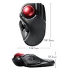 Elecom trackball Mouse Wireless Ootama 8 Button tilt Function Black