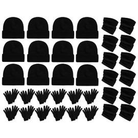 36x Winter Gloves, Beanies, Neck Warmers Unisex Bulk Pack Donation Charity Care Bundle