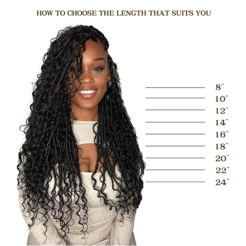 Dreadlock Extensions Human Hair 21 Strands Locs Extensions Real Human