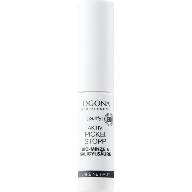 LOGONA Naturkosmetik Active pimple stop, provides quick help with pimples,