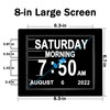 Medication Reminder Day Date Time of The Week Clock Digital