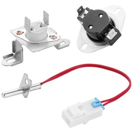 6931EL3003D Limit Thermostat, 6323EL2001B Dryer Thermistor, 6931EL3001E Thermostat, 6931EL3003D Dryer Thermal Fuse Kit Compatible with LG Kenmore Dryers, Replace# AP4440975, 1268366, 6931EL3003E