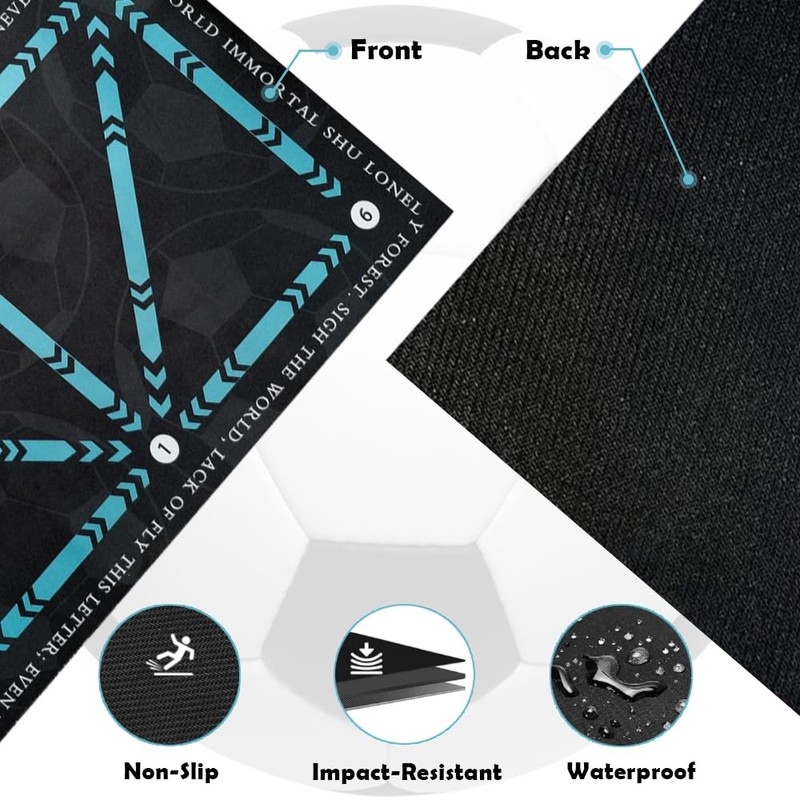 Soccer Training Mat with Video Guide & Grip Socks -