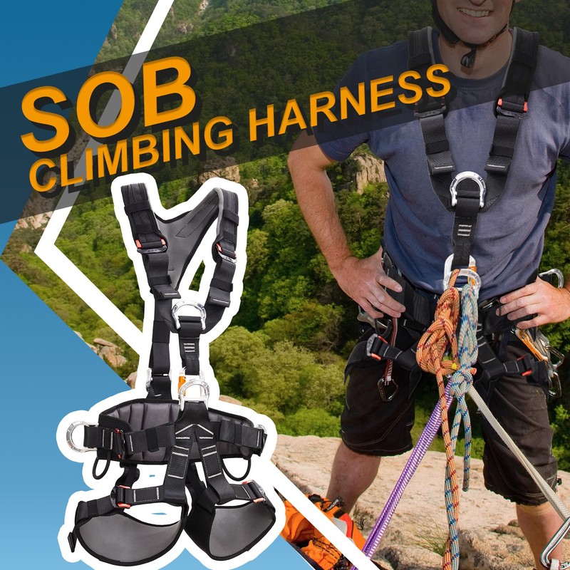 SOB Half Body Seat Belt Adjustable Chest and Shoulder Straps