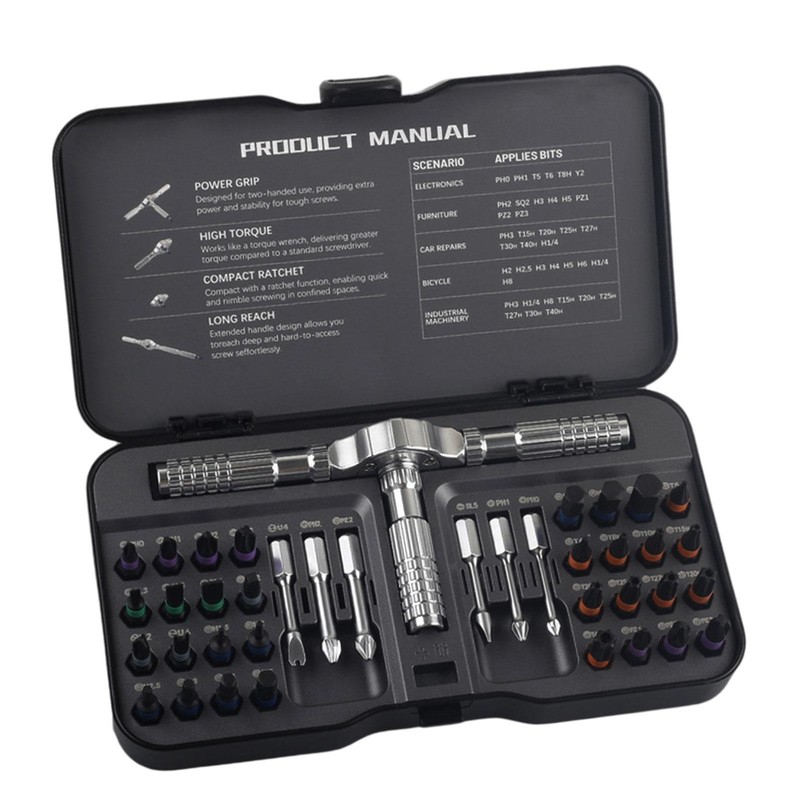 Generic DIY 40 in 1 Attraction Screwdriver Set Ratchet Screwdriver
