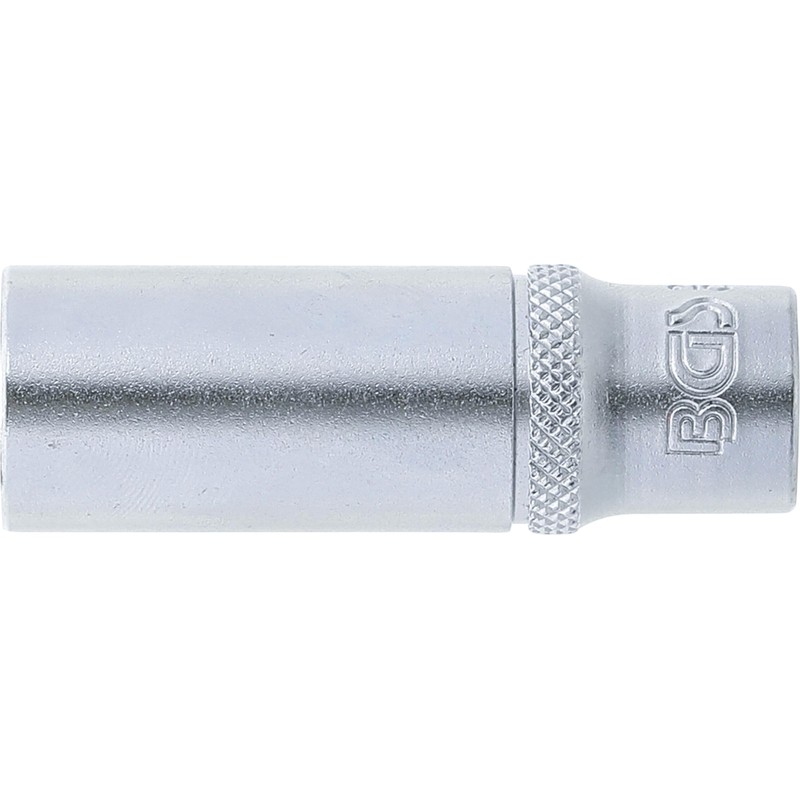 BGS 2972" Super Lock Deep Socket, Silver, 1/4" 12 mm