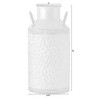 Vintiquewise Galvanized Metal Rustic Milk Can, Large