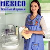 Coume Traditional Mexican Apron for Women with Pockets Kitchen Apron