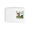 DistinctInk Greeting Card/Note Card - Norwich Terrier puppy St. Patrick's