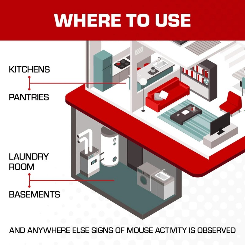 Tomcat Super Hold Glue Traps Mouse Size, Contains 4 Traps