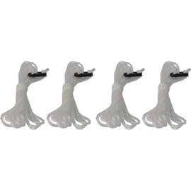 Savage Island Guy Rope 4 Pack 4 Metres Ropes Lines With Runners Tent Camping (4m, White)